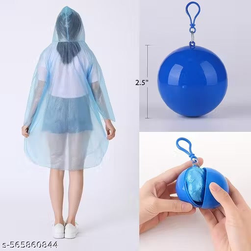 Waterproof Hooded Poncho Ball Rain Coat